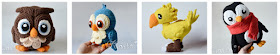Krawka: Blue bird crochet pattern by Krawka, bird birdie parrot owl penguin chocobo animal amigurumi pattern in PDF