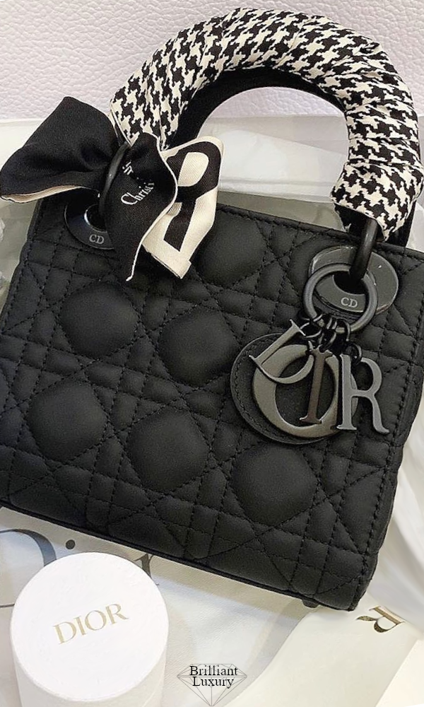 ♦Dior Lady Dior bag in black #dior #bags #black #brilliantluxury