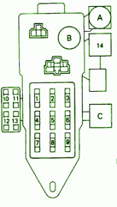 Toyota Fuse Box Diagram Fuse Box Toyota 1994 Pick Up Canada Diagram