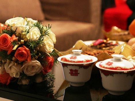 At traditional Chinese weddings Tea Ceremony is an equivalent of exchange