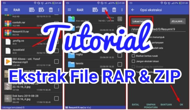 Cara Membuka dan Mengekstrak File RAR Di HP Android Terbaru Tahun Ini