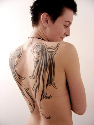 angel wings tattoo