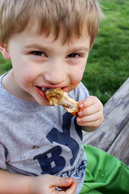 #ad eating wings