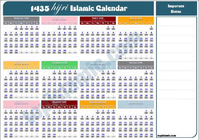 Islamic calender 1435 ~ Islamic Quotes About