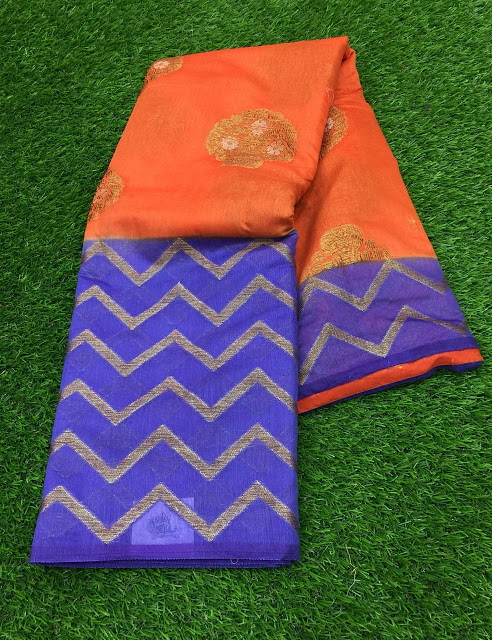  Kanchipuram  Handloom Korvai Silk Sarees