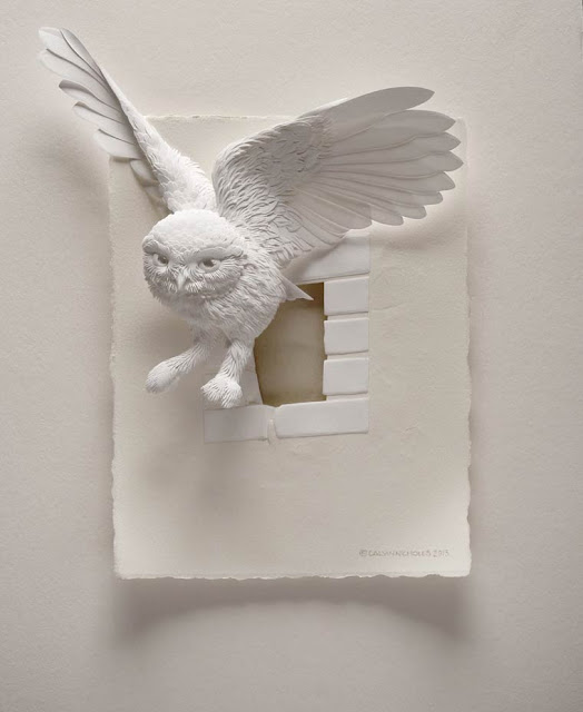 Esculturas de Papel - As bonitas e delicadas criações de papel de Calvin Nicholls
