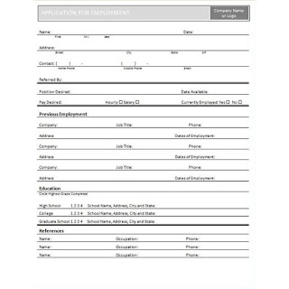 job application template 3