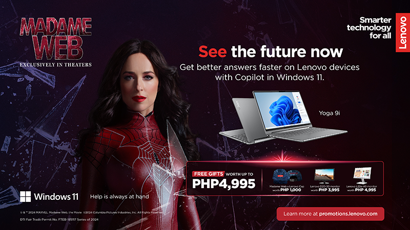 Lenovo bundles Madame Web FREEBIES with Copilot equipped Windows 11 devices!