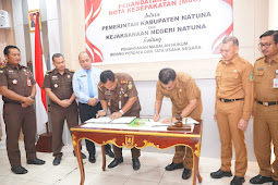 Pemkab bersama Kejari Natuna Jalin Kerjasama tentang Penanganan Masalah Hukum Bidang Perdata dan TUN