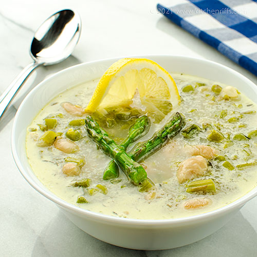 Asparagus and White Bean Soup