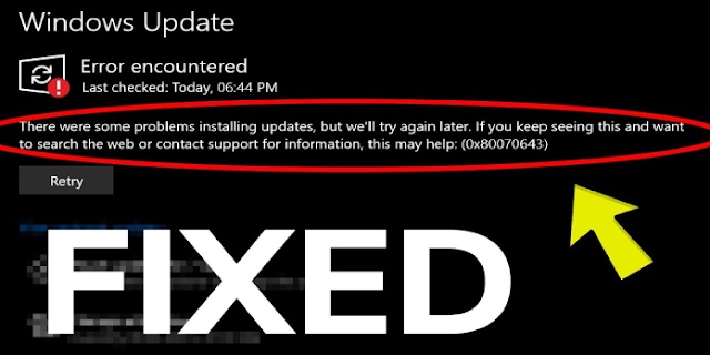 There Were Some Problems Installing Updates, But We’ll Try Again Later FIX