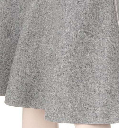 Flared Wool Skirt