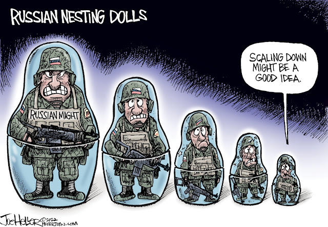 Russian nesting doll soldiers, scaling down might be a good idea