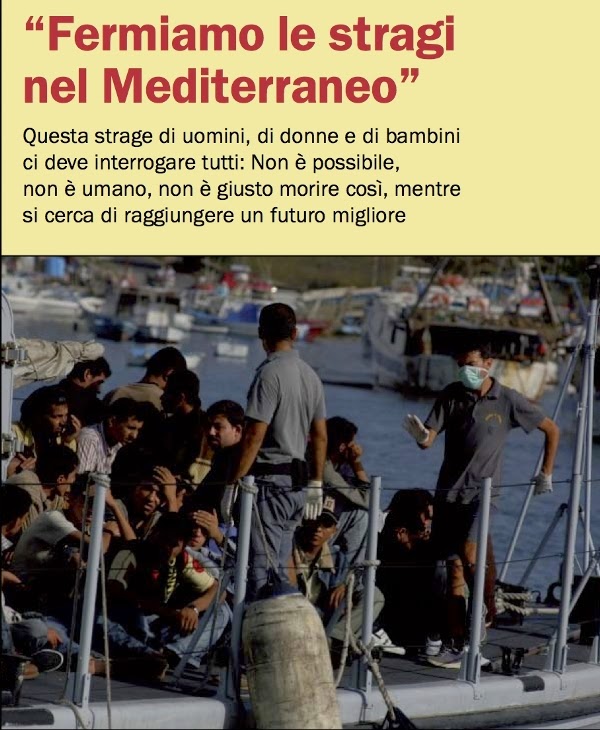 FERMIAMO LE STRAGI NEL MEDITERRANEO E LA POLITICA DELLA MILITARIZZAZIONE