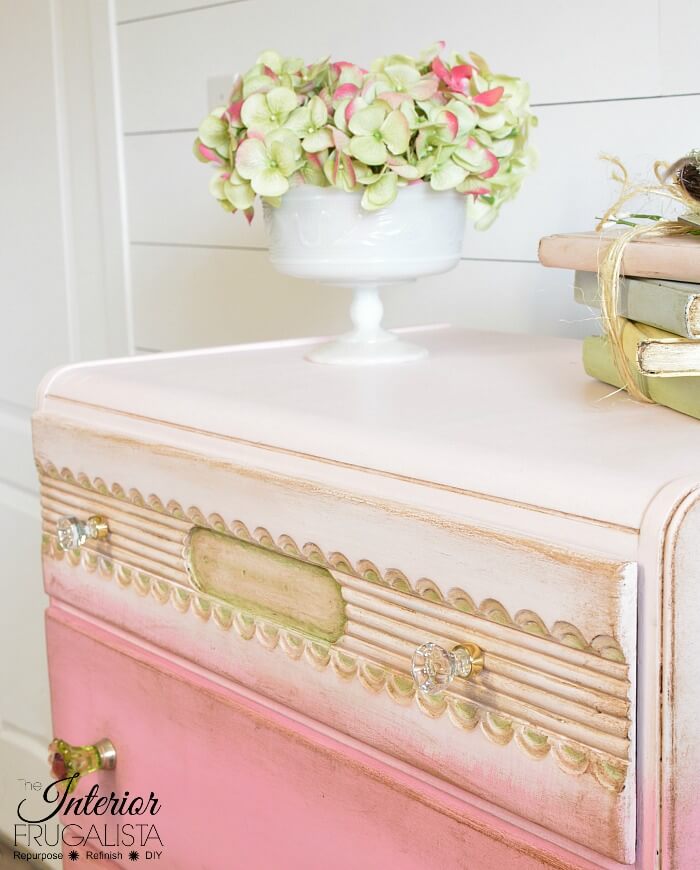 Pink Ombre Waterfall Dresser Top Drawer