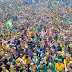 Com á presença do Presidente Bolsonaro Marcha para Jesus lota as ruas de Vitória no Espírito Santo.