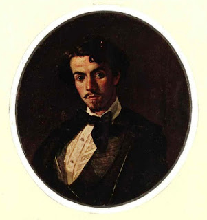 Retrato de Gustavo Adolfo Bécquer pintado por su hermano Valeriano en 1854