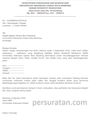 Contoh Surat Permohonan Peminjaman Gedung, surat izin peminjaman gedung, contoh surat peminjaman tempat doc, surat permohonan peminjaman gedung sekolah, surat peminjaman gedung serba guna, contoh surat pinjam pakai gedung, contoh surat izin peminjaman alat, contoh surat peminjaman tempat untuk reuni, contoh surat izin pemakaian masjid, contoh proposal izin tempat kegiatan