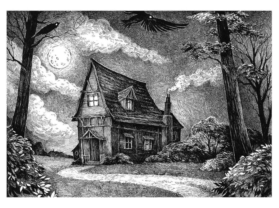 07-The-moonlit-cottage-Architecture-Drawings-Asmik-Babaian-www-designstack-co