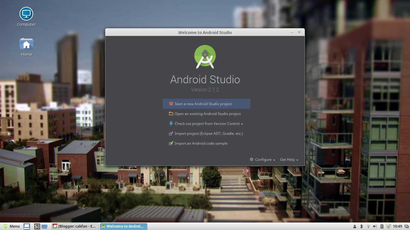 Cara Install Android Studio di Linux Mint dan membuat shortcut Android Studio di Linux