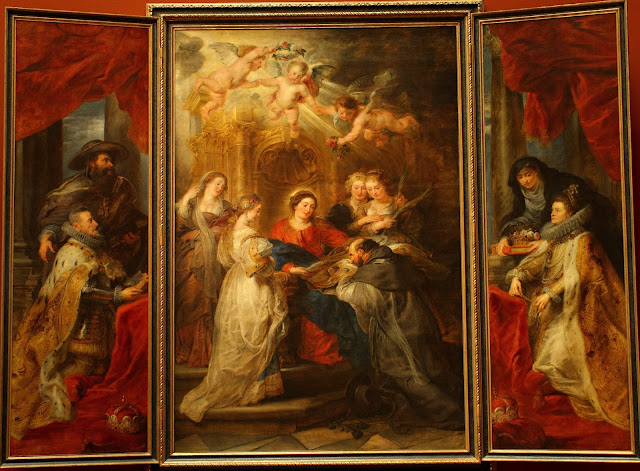 St. Ildefenso triptich, Peter Paul Rubens, Virgin Mary