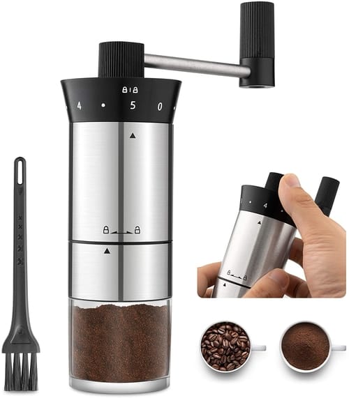 LISA ENJOYMENT Manual Portable Coffee Grinder