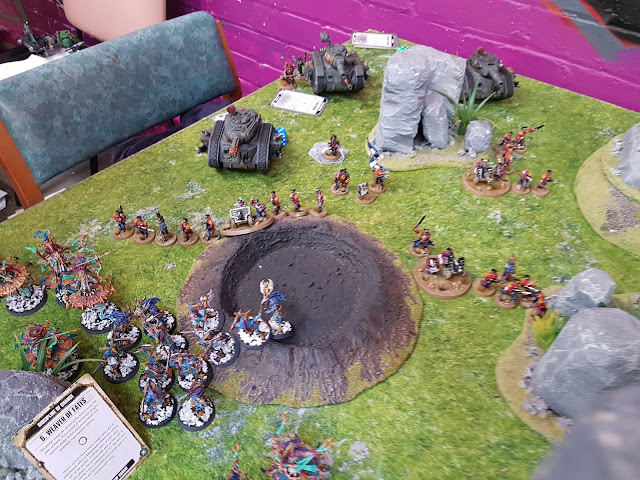 Thousand Sons vs Mordian Iron Guard - 1500pts - Visions of Victory - a tournament report from Weekend at Burnie's - an invitational event for Moarhammer patrons.