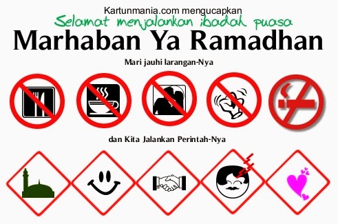 15+ Kartun Ucapan Selamat Ramadhan (Puasa) Keren Lucu