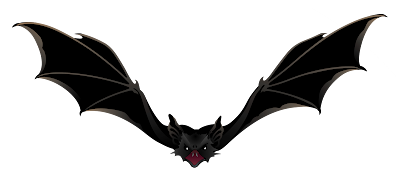 halloween bat clipart vector 