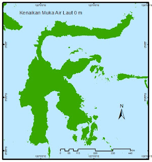 Beginilah Peta Pulau-Pulau Indonesia kalau Air Laut Naik Ratusan Meter