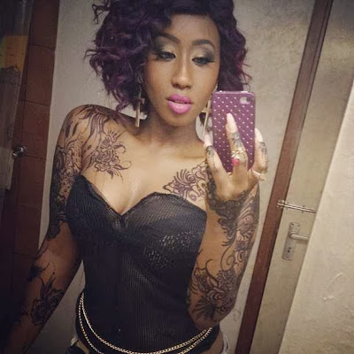 Chocolate City Singer Victoria Kimani Shows Off  Her New Tattoos