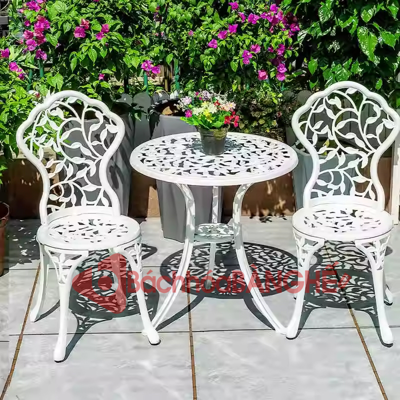 Mẫu bàn ghế cafe, bàn ghế ăn sân vườn, ban công, sân thượng