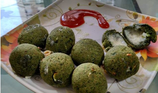 CHEESE SPINACH BALLS MADE IN PHILIPS AIRFRYER