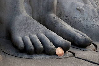 Feet Of The Statue Of Bahubali