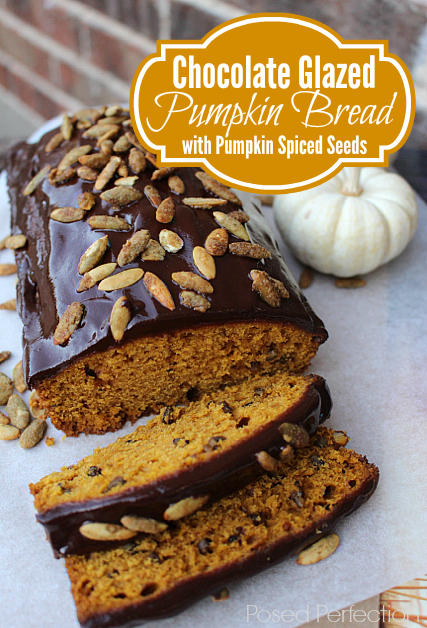 Posed Perfection Chocolate Glazed Pumpkin Bread Treasure Hunt Thursday Link Party From My Front Porch To Yours
