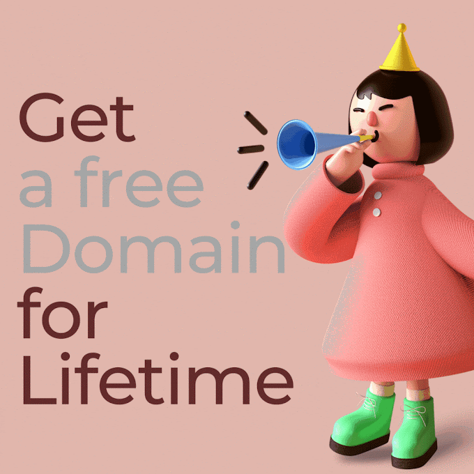 How to get a Free Domain for Lifetime :)