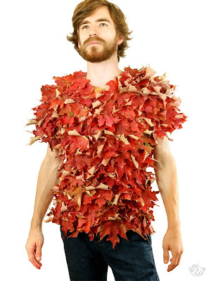 Shirts made by leaves