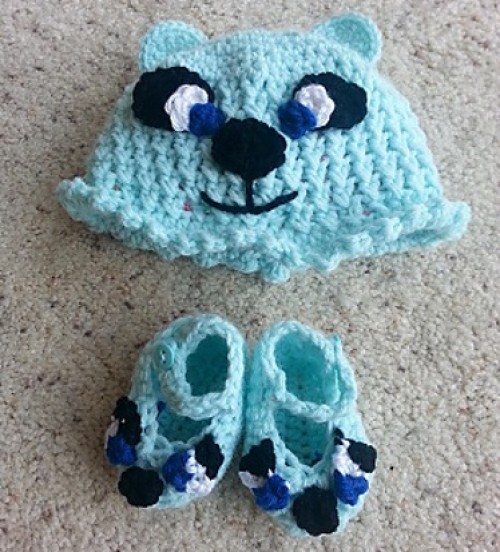 Bear Baby Booties - Tutorial