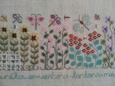 the butterfly garden, the drawn thread, bordado, embroidery, broderie