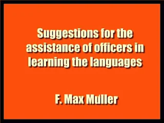 Suggestions for the assistance of officers in learning the languages