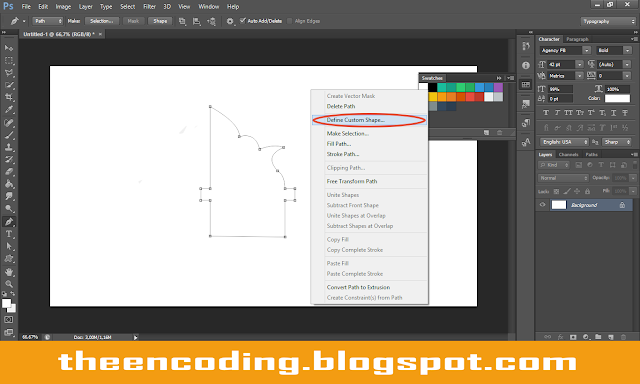 tutorial cara membuat shape sendiri di photoshop CS3 CS4 CS5 CS6 CC 