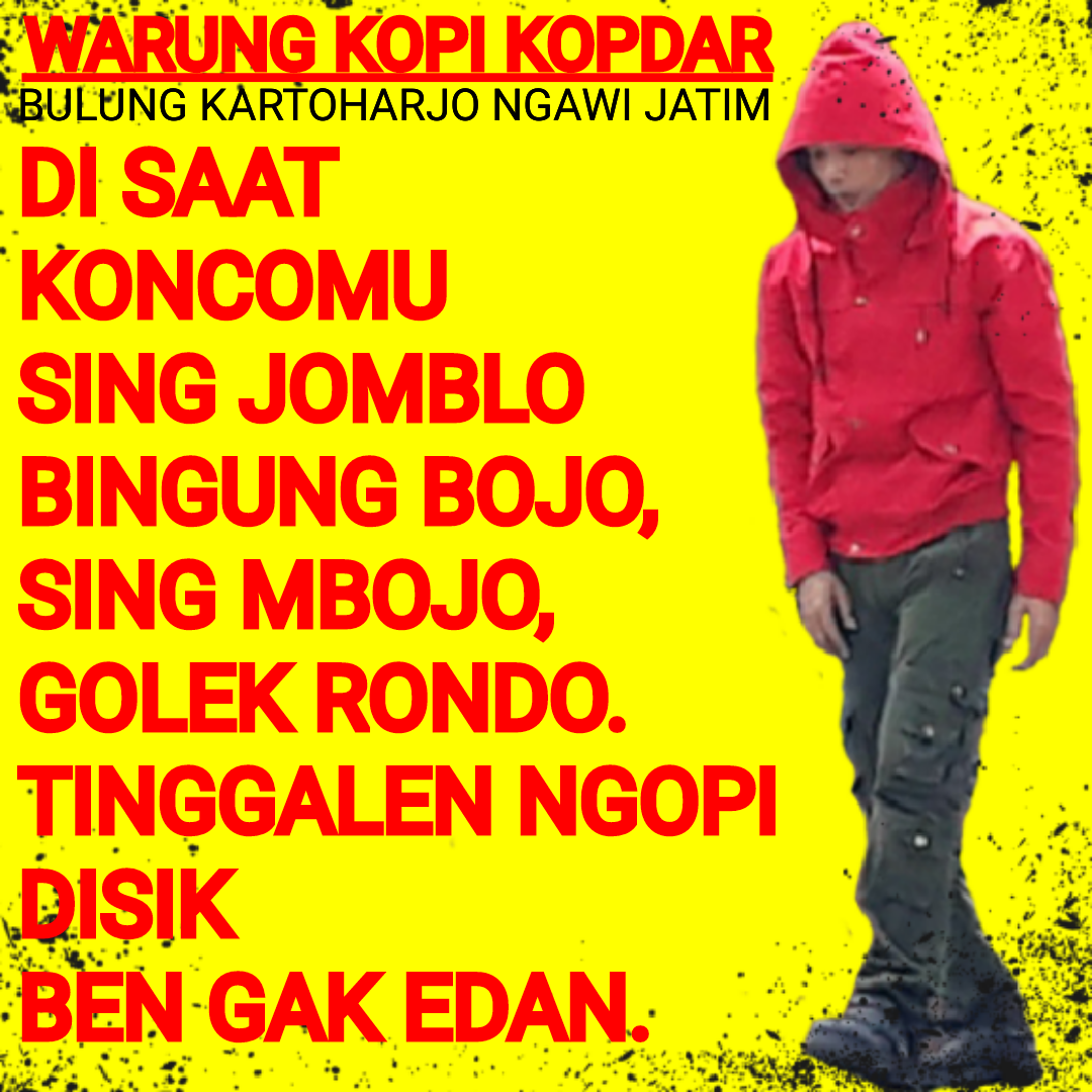 Gambar Lucu Wong Ngopi DP BBM Lucu