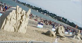 Esculturas de Arena del Festival Internacional de la Playa de Revere 