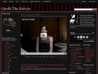 Quoth The Raivyn blog template version 2