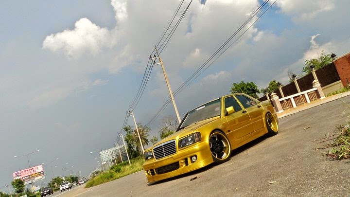 MercedesBenz 190E GOLD BODYKIT CUSTOM