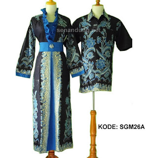 Foto Baju Batik Couple Gamis