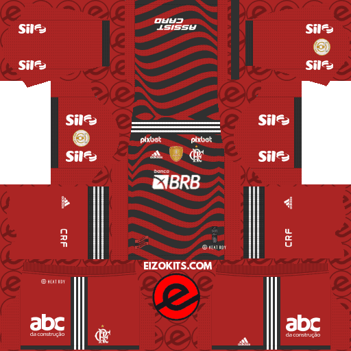 CR Flamengo DLS Kits 2023-2024 Released Adidas - DLS2019 Kits (Third)