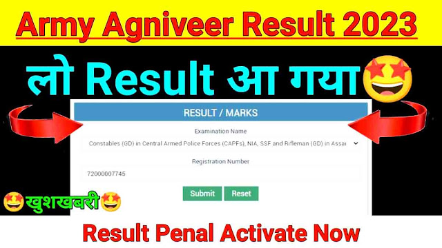 Indian Army Agniveer Result 2023 Pdf