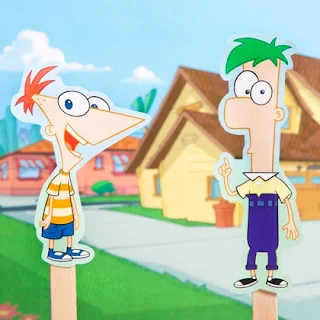 Phineas and Ferb Free Printable Scene.