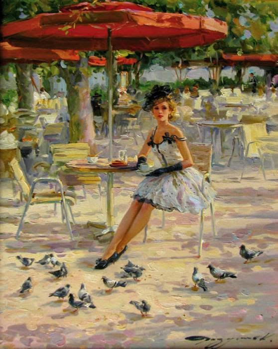 Charming and Glamorous Paintings by Konstantin Razumov